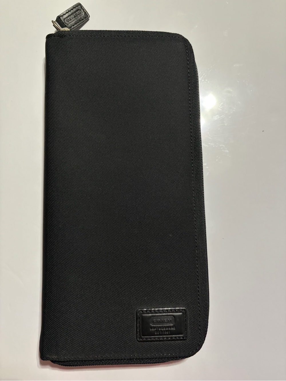 Coach Black Zip-Around Long Travel Wallet